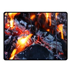 Fire Embers Flame Heat Flames Hot Double Sided Fleece Blanket (small)  by Nexatart