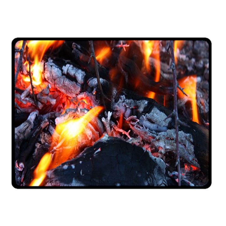 Fire Embers Flame Heat Flames Hot Double Sided Fleece Blanket (Small) 