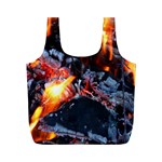 Fire Embers Flame Heat Flames Hot Full Print Recycle Bags (M)  Front