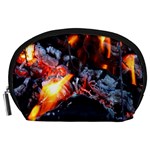 Fire Embers Flame Heat Flames Hot Accessory Pouches (Large)  Front