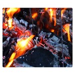 Fire Embers Flame Heat Flames Hot Double Sided Flano Blanket (Small)  50 x40  Blanket Front