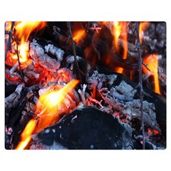 Fire Embers Flame Heat Flames Hot Double Sided Flano Blanket (medium)  by Nexatart