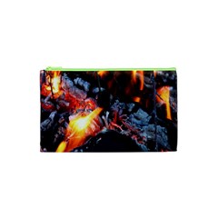 Fire Embers Flame Heat Flames Hot Cosmetic Bag (xs) by Nexatart