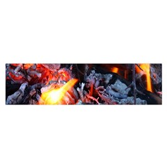 Fire Embers Flame Heat Flames Hot Satin Scarf (oblong) by Nexatart