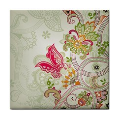 Floral Pattern Background Face Towel by Nexatart