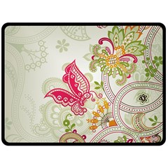 Floral Pattern Background Fleece Blanket (large)  by Nexatart