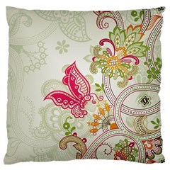 Floral Pattern Background Standard Flano Cushion Case (one Side)