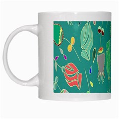 Floral Elegant Background White Mugs by Nexatart