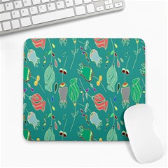 Floral Elegant Background Large Mousepads