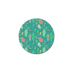 Floral Elegant Background Golf Ball Marker