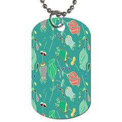 Floral Elegant Background Dog Tag (two Sides) by Nexatart