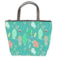 Floral Elegant Background Bucket Bags