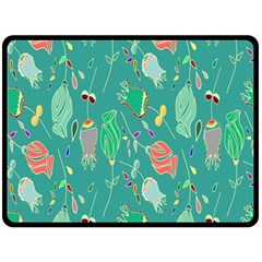 Floral Elegant Background Fleece Blanket (large)  by Nexatart