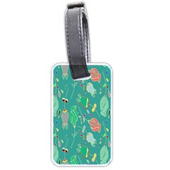 Floral Elegant Background Luggage Tags (One Side) 