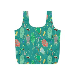 Floral Elegant Background Full Print Recycle Bags (s)  by Nexatart