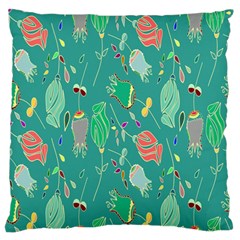 Floral Elegant Background Standard Flano Cushion Case (one Side)