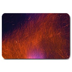 Fire Radio Spark Fire Geiss Large Doormat  by Nexatart