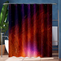 Fire Radio Spark Fire Geiss Shower Curtain 60  X 72  (medium)  by Nexatart