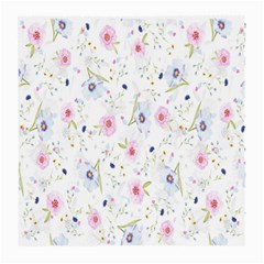 Floral Pattern Background  Medium Glasses Cloth by Nexatart