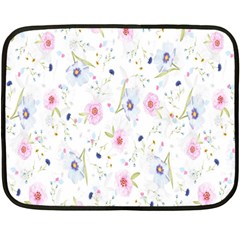 Floral Pattern Background  Double Sided Fleece Blanket (mini)  by Nexatart