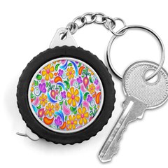 Floral Paisley Background Flower Measuring Tapes by Nexatart