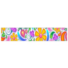 Floral Paisley Background Flower Flano Scarf (small) by Nexatart