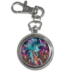 Feather Fractal Artistic Design Key Chain Watches