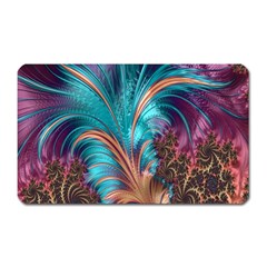 Feather Fractal Artistic Design Magnet (Rectangular)