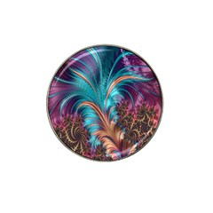 Feather Fractal Artistic Design Hat Clip Ball Marker (10 pack)