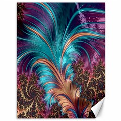 Feather Fractal Artistic Design Canvas 36  x 48  