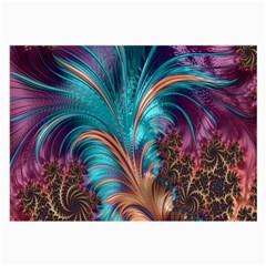 Feather Fractal Artistic Design Large Glasses Cloth (2-Side)