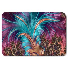 Feather Fractal Artistic Design Large Doormat 