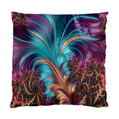 Feather Fractal Artistic Design Standard Cushion Case (two Sides) by Nexatart