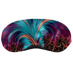 Feather Fractal Artistic Design Sleeping Masks