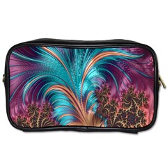 Feather Fractal Artistic Design Toiletries Bags