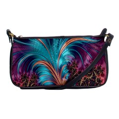 Feather Fractal Artistic Design Shoulder Clutch Bags