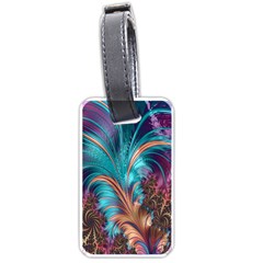 Feather Fractal Artistic Design Luggage Tags (One Side) 