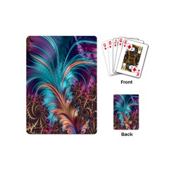 Feather Fractal Artistic Design Playing Cards (Mini) 