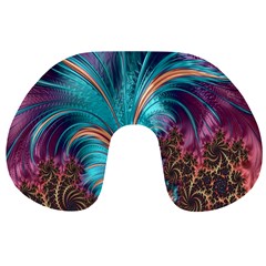 Feather Fractal Artistic Design Travel Neck Pillows