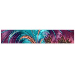 Feather Fractal Artistic Design Flano Scarf (Large)