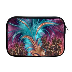 Feather Fractal Artistic Design Apple Macbook Pro 17  Zipper Case