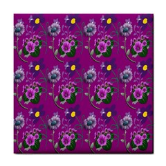 Flower Pattern Tile Coasters