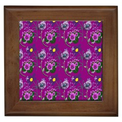 Flower Pattern Framed Tiles