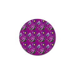 Flower Pattern Golf Ball Marker (4 Pack) by Nexatart