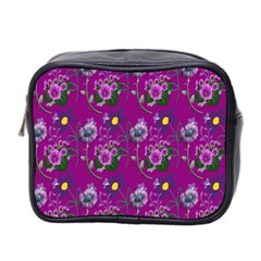 Flower Pattern Mini Toiletries Bag 2-side