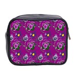 Flower Pattern Mini Toiletries Bag 2-Side Back