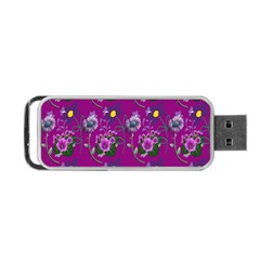 Flower Pattern Portable Usb Flash (two Sides)