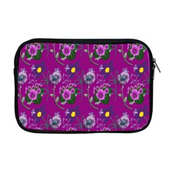 Flower Pattern Apple Macbook Pro 17  Zipper Case