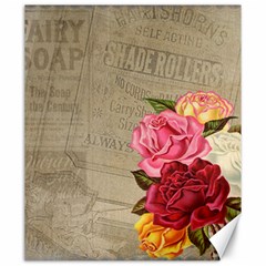 Flower Floral Bouquet Background Canvas 20  X 24   by Nexatart