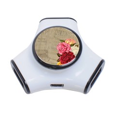 Flower Floral Bouquet Background 3-port Usb Hub by Nexatart